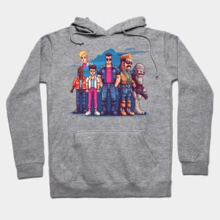 Retro Pixel Party: 80s Fashion in 8-Bit World Hoodie